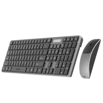 Клавиатура и мишка tracer set rf nano usb, черен/сив