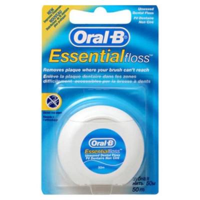Конец за зъби oral-b, essential, без восък, 50м, 5010622005012