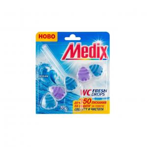 Medix ароматизатор за тоалетна wc fresh drops, океан, 55 g