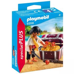 Комплект плеймобил 9358 - playmobil - пират със съкровище, 2900427
