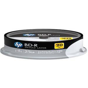 Blu-ray hp bd-r single layer 25gb 4x - 10 бр. в шпиндел