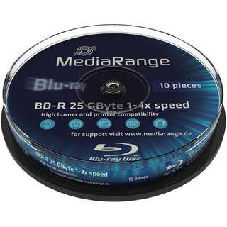 Blu-ray mediarange bd-r 25gb 4x - 10 броя в шпиндел