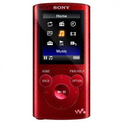 Mp3 плеър - sony nwz-e384, 8gb, red + headset mdr-zx310 - e384rzx310rhi.ys
