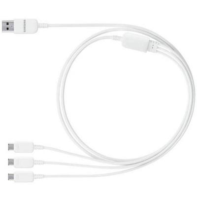 Кабел samsung multi charging cable micro usb, бял - et-tg900uwegww