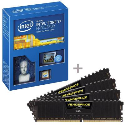 Процесор intel core i7-5930k 3.5 ghz haswell-e processor + ram памет corsair vengeance lpx 16gb (4x4gb) ddr4