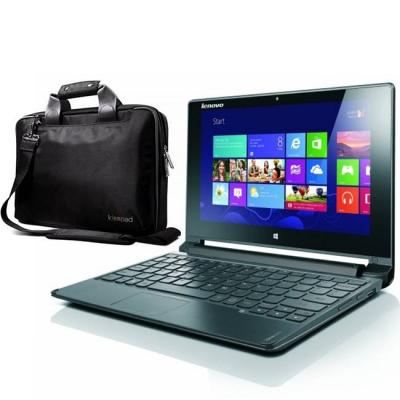 Лаптоп lenovo flex 10 инча lf10n2807 n2807 1,58ghz, 2gb, 500gb, hd екран, multy touch display + чанта lenovo ideapad 12