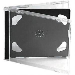 Cd-box двойни с черен трей (double cd box)