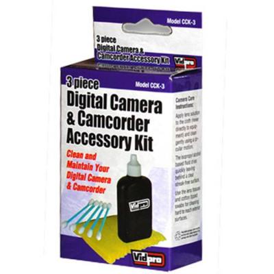 Почистващ кит за фотоапарат vidpro 3 piece digital camera & camcorder accessory kit_cck-3