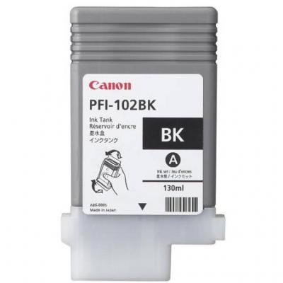 Мастилена касета canon dye ink tank pfi-102 black for ipf500, ipf600, ipf700, 0895b001aa