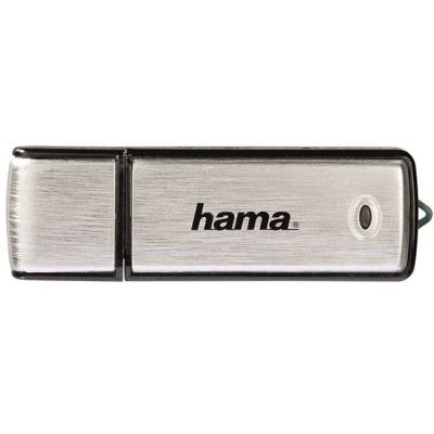 Usb памет hama fancy, 16gb, черна/сребриста, hama-90894