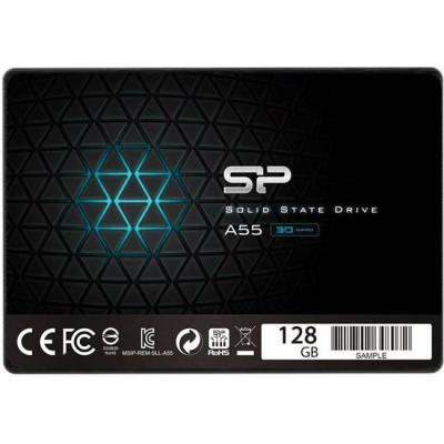Диск solid state drive (ssd) silicon power a55, 2.5, 128 gb, sata3, slp-ssd-a55-128gb