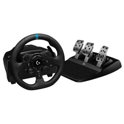 Волан logitech g923 racing wheel and pedals for ps4 and pc, black, 941-000149
