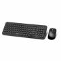 Комплект - клавиатура и мишка wesdar km1, безжичен, 96 клавиша, мишка: 3 бутона, черен, 2045130042