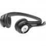 Слушалки с микрофон logitech usb headset h390, черен, 981-000406