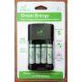 Зарядно за батерии igogreen green energy battery charger rechargeable alkaline batteries в комплект с 4 батерии r6 aa 2000 mah,  1.5v