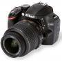 Цифров огледално-рефлексен фотоапарат - nikon d3200 double zoom lens and case kit - 18-55mm и 55-200mm обективи - 49238