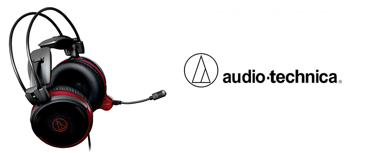 Геймърски слушалки Audio-Technica ATH-AG1X, 5.3 драйвър, 2.0, Черен/Червен