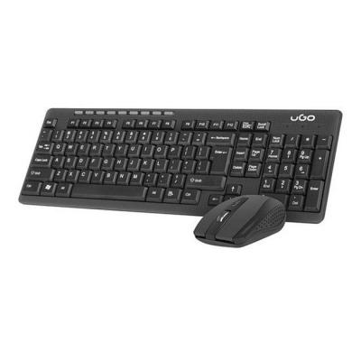 Комплект, ugo wireless set 2in1 etna cw110 keyboard & mouse, us layout, uzb-1439