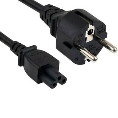 Захранващ кабел bulk ac cord - 0.6 m / 2ft, c5 connector, eu plug, single pack, черен, ac06c05eu