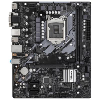 Дънна платка asrock b560m-hdv, lga 1200, 2 x ddr4, 1x pci express 4.0 x16, 1x pci express 3.0 x16, 1 x m.2, micro atx, 90-mxbf50-a0uayz