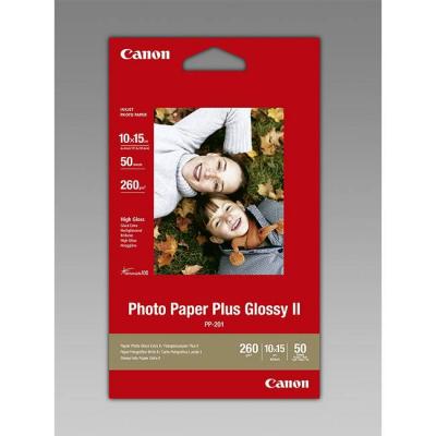 Гланцирана фото хартия canon plus glossy ii pp-201, 10x15 cm, 50 листа, 2311b003bb