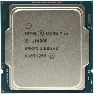 Процесор intel rocket lake core i5-11400f, 6 ядрен, 2.60ghz, 12mb, 65w, lga1200, tray, intel-i5-11400f-tray