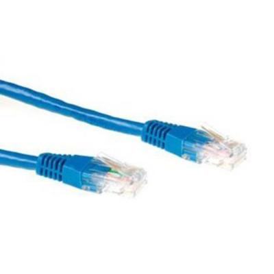 Мрежов пач кабел ewent utp cca, cat 6, rj-45 - rj-45, 0.5 m, син, булк опаковка, ewent-im8600