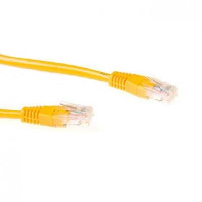 Мрежов пач кабел ewent utp cca, cat 6, rj-45 - rj-45, 0.5 m, жълт, булк опаковка, ewent-im8800