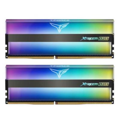 Памет team group t-force xtreem argb, ddr4, 16gb (2x8gb), 3200mhz, cl16-18-18-38, 1.35v, team-ram-4-xtr16gc16-3200