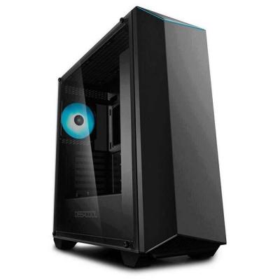 Кутия за настолен компютър deepcool earlkase rgb v2 прозрачен страничен панел, dp-erlkbk-rgbv2_vz