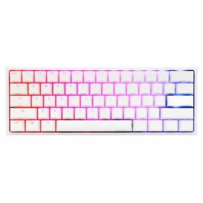 Геймърска механична клавиатура ducky one 2 mini v2 white rgb mx cherry silver rgb led pbt double-shot, ducky-key-2061-puspdwwt1