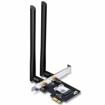 Безжичен адаптер tp-link archer t5e, ac1200 dual band, pci-ex, bluetooth 4.2, две външни антени, 2.4 ghz, 5 ghz, up to 1167 mbps, tp-tl-archer-t5e