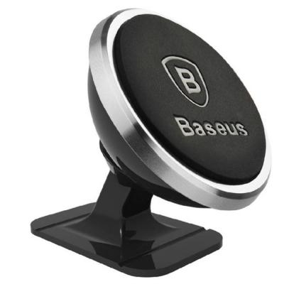 Магнитна стойка за телефон baseus, за кола, 360 градусово завъртане, черен, sugent-nt0s