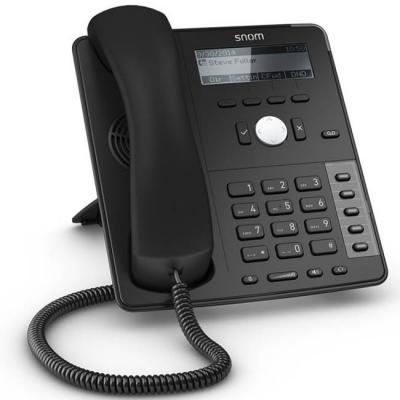 Телефон snom d712, ip / voip, sip, 4 линии, ethernet 2 x 10/100 mbps, графичен монохромен дисплей, високоговорител, черен, 00004353