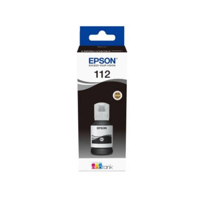 Мастило в бутилка epson 112 ecotank pigment - black, c13t06c14a