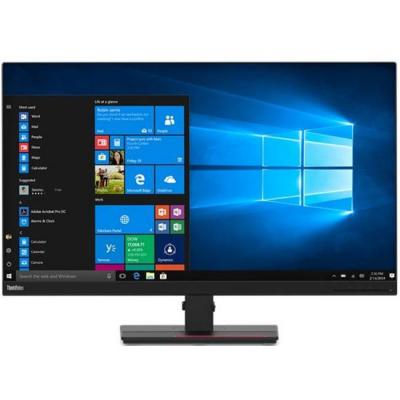 Монитор lenovo thinkvision t32p-20, 31.5 инча, 4k, ips, 16:9, 1000:1, tilt, swivel, height adjust stand, pivot, черен, 61f2gat2eu