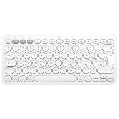 Безжична клавиатура logitech k380 for mac multi-device, bluetooth 3.0, us intl, 10 м обхват, бяла, 920-010407