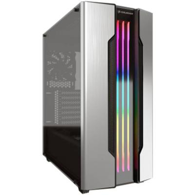 Кутия за настолен компютър cougar gemini s, mid-tower, mini itx / micro atx / atx / ceb / e-atx, usb 3.0, usb 2.0, rgb led, сребриста, cg385bmb00002