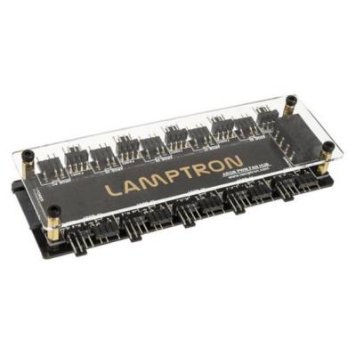 Хъб за вентилатори lamptron sp901 a-rgb, hub, 10 x 4-pin / 3-pin, molex power, 5 v, за 10 вентилатора, lamp-fargb