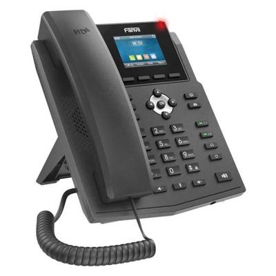 Voip телефон fanvil x3sg, 4 sip акаунта, 2.8 инча цветен дисплей, черен, 1020003