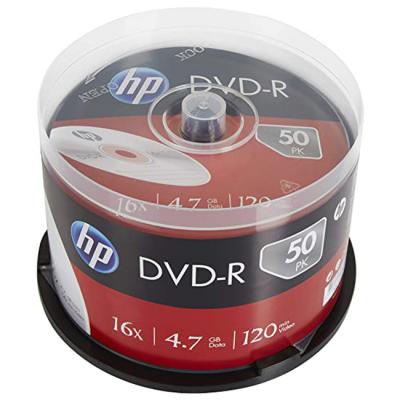 Dvd-r hp (hewlett pacard) 120min./4.7gb. 16x (printable) - 50 бр. в шпиндел