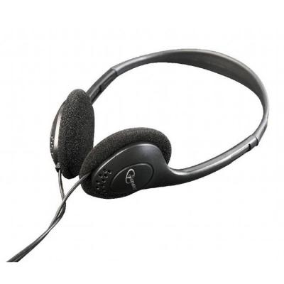 Стерео слушалки gembird mhp-123, контрол на звука, 3.5 мм жак, 1.8м кабел, черен, mhp-123
