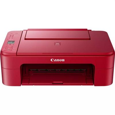 Мастилоструйно многофункционално устройство canon pixma ts3352, принтиране/копиране/сканиране, ръчен двустранен печат, usb, червен, 3771c046aa