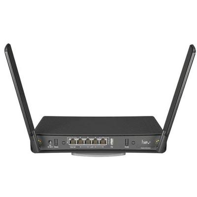 Безжичен рутер mikrotik hap ac3 rbd53ig-5hacd2hnd, 2-лентов: 2.4 - 5 ghz, 1167 mbps, 5 x 10/100/1000, usb 2.0, 256 mb ram, черен, rbd53ig-5hacd2hnd_vz