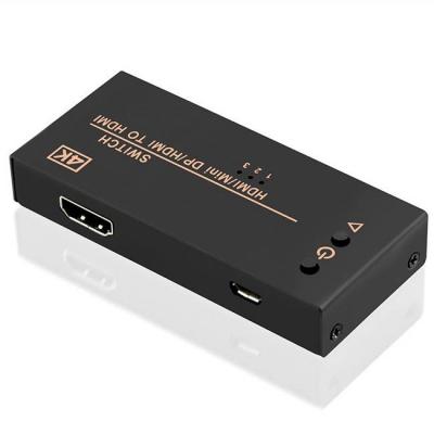 Видео превключвател value 14.99.3540 :: 3 порта, 4k, hdmi - mini dp, female, 3840 x 2160, 60 hz, led индикация, plug and play, черен, 14.99.3540