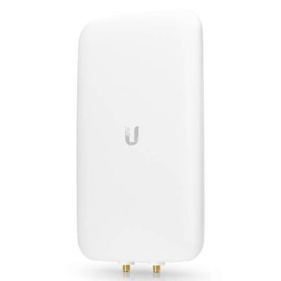 Двулентова насочена антена ubiquiti uma-d, външна, 2.4 ghz, 5 ghz, 15 dbi, 2 x rp-sma, wall mount, dual linear, бяла, uma-d_vz