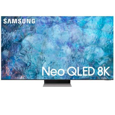 Телевизор samsung 75qn900a neo, 75 инча qled, 8k flat, smart, 120 hz, quantum matrix pro, hdr 10+, bt 5.2, wi-fi, hdmi, usb, срeбрист, qe75qn900atxxh