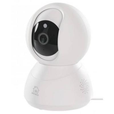 Смарт камера за видеонаблюдение deltaco sh-ipc03, 720p, wifi 2.4 ghz, ir 10 m, 1/4 инча cmos, 1 mp (1280x720), 25 fps, micro sd, бяла, delt-sh-ipc03