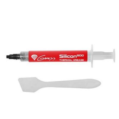 Термо паста genesis thermal grease silicon 800, 2.1 g/ml, 3.0 kv/mm, 11 w/m-k, -30 - 240 градуса, ntg-1326