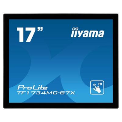 Тъч монитор iiyama tf1734mc-b7x, 17 инча, 1280x1024, led, 5ms, vga, hdmi, display port, черен, 15527